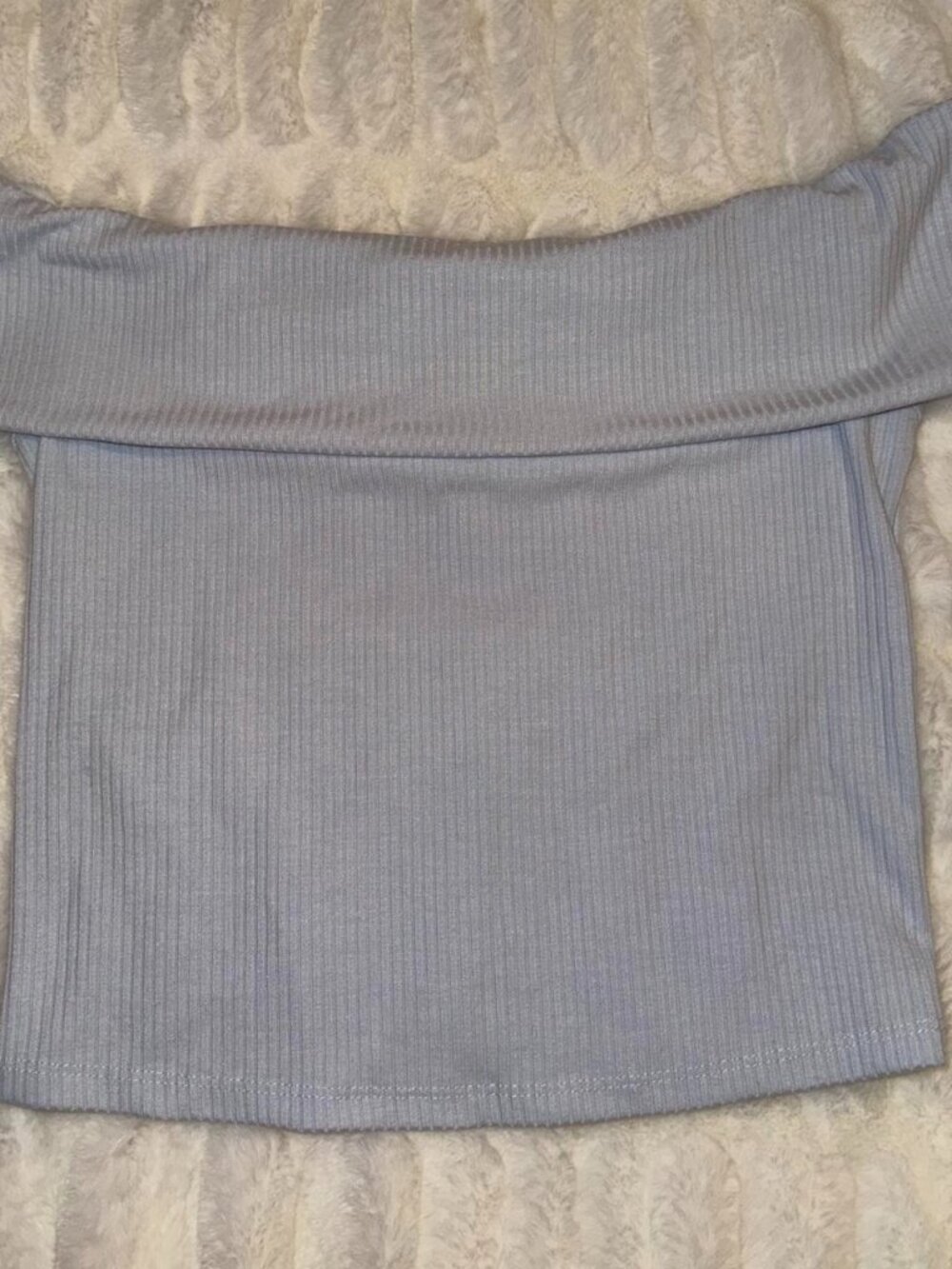 better/together blue off the shoulder top